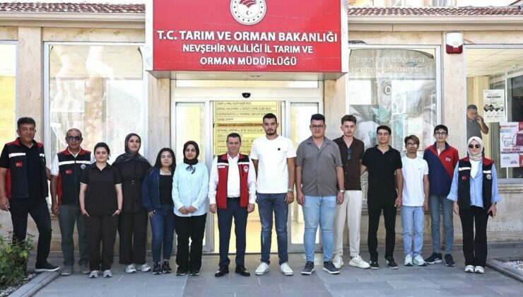 Nevşehir’de Stajyer Öğrencilere Uygulamalı Tarım Eğitimi Verildi
