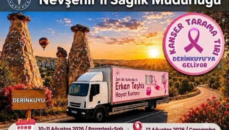 Kanser Tarama Tırı Derinkuyu ve Yazıhüyük’te Hizmet Verecek
