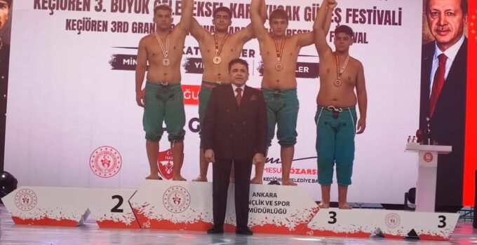Nevşehir’in İlk Başpehlivanı Recep Kayra Yalçın’dan Tarihi Başarı