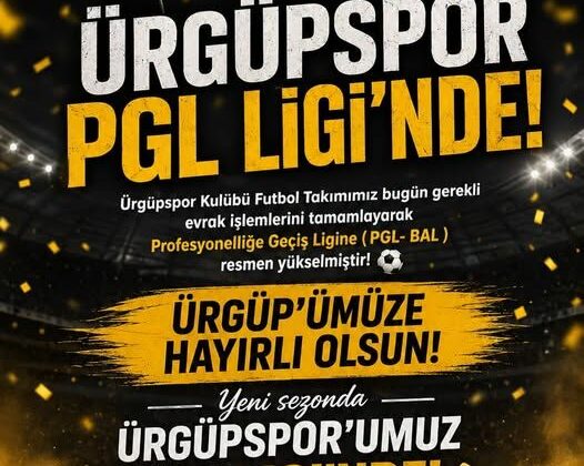 Ürgüpspor’da Profesyonel Lig Yolculuğu Başladı