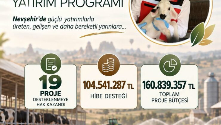 Nevşehir’de Kırsal Kalkınmaya 104,5 Milyon Liralık Hibe Desteği