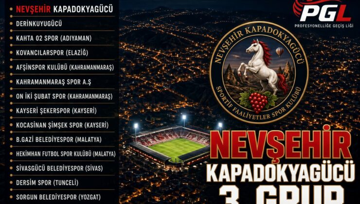Nevşehir Kapadokyagücü SK, PGL 3.Grupta Mücadele Edecek