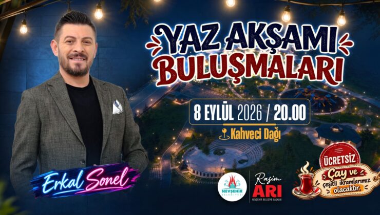 Yaz Akşamı Buluşmaları’nda “Erkal Sonel” Sahne Alıyor