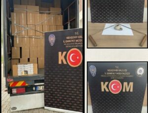 Nevşehir’de 4 Milyon 290 Bin Boş Makaron Ele Geçirildi