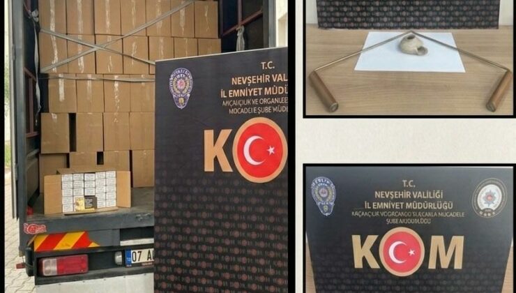 Nevşehir’de 4 Milyon 290 Bin Boş Makaron Ele Geçirildi