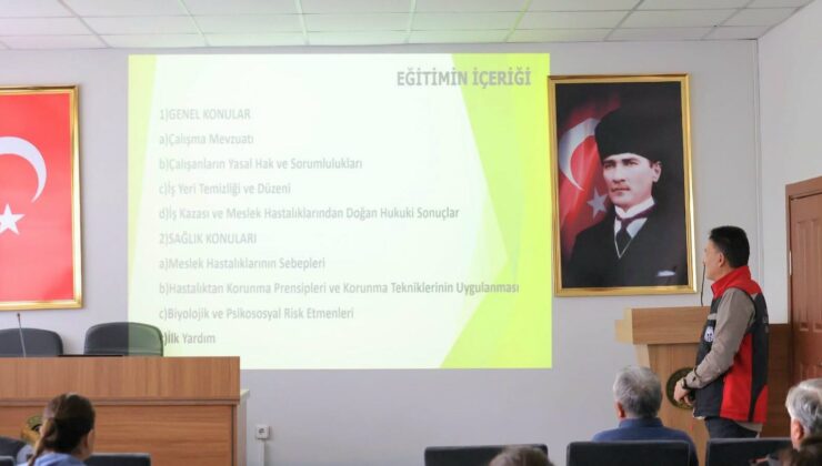 Tarım ve Orman Müdürlüğü Personeline İş Sağlığı ve Güvenliği Eğitimi