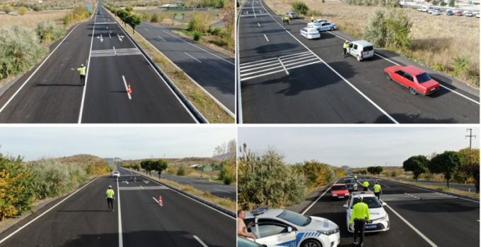 Nevşehir’de Drone Destekli Trafik Denetimleri Sürüyor