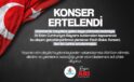 Fatih Bulut Konseri İleri Bir Tarihe Ertelendi