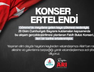 Fatih Bulut Konseri İleri Bir Tarihe Ertelendi