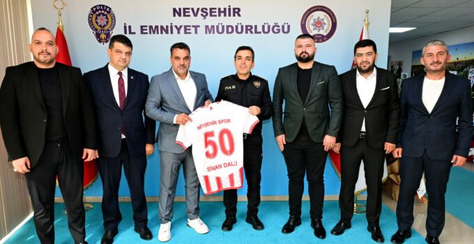 Nevşehir Spor Yönetimi, Emniyet Müdürü Sinan Dallı’yı ziyaret etti