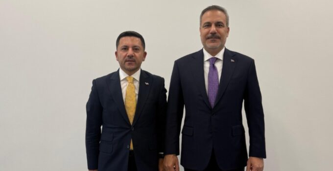 Belediye Başkanı Rasim Arı’dan Dışişleri Bakanı Hakan Fidan’a Nezaket Ziyareti