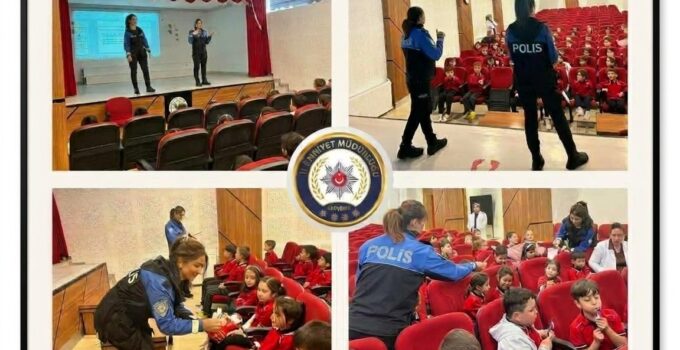 Polislerden Öğrencilere Güvenlik Eğitimi