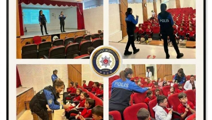 Polislerden Öğrencilere Güvenlik Eğitimi