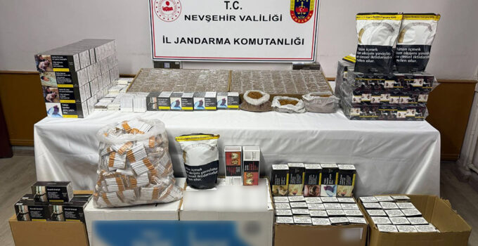 Nevşehir’de Kaçak Tütün Operasyonu: Binlerce Makaron Ele Geçirildi