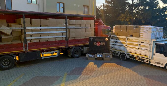 Nevşehir’de Kaçakçılık Operasyonu: 1 Milyon 380 Bin Makaron Ele Geçirildi