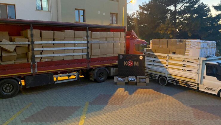 Nevşehir’de Kaçakçılık Operasyonu: 1 Milyon 380 Bin Makaron Ele Geçirildi