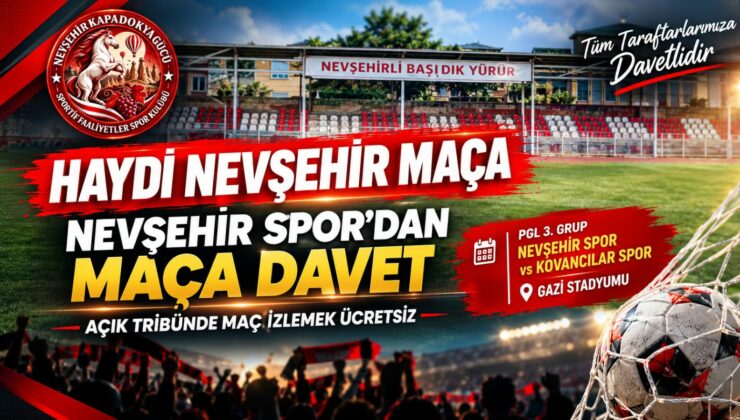 Nevşehir Spor Kulüp Başkanı Mumyakan, Taraftarları Maça Davet Etti