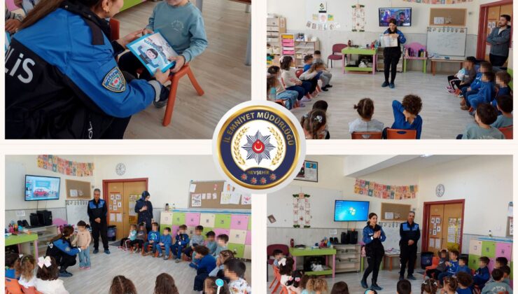 Nevşehir’de Polislerden Minik Öğrencilere Güvenlik Eğitimi
