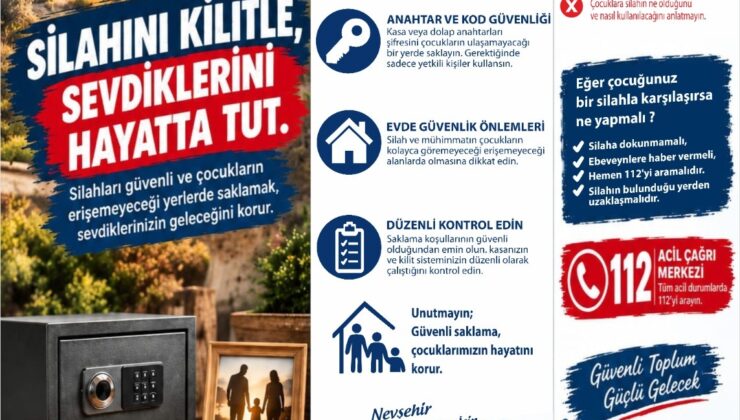 Nevşehir’de Silah Ruhsatı Sahiplerine Güvenli Muhafaza Eğitimi
