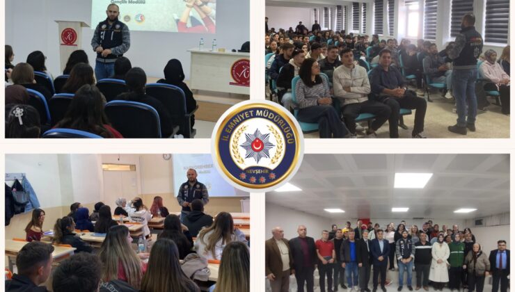 Nevşehir’de Narkotik Ekiplerinden Öğrenci ve Vatandaşlara Bilgilendirme