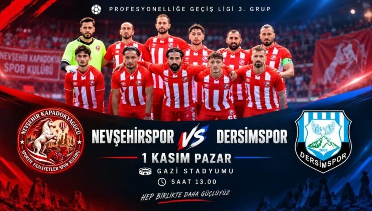 Nevşehirspor, Dersimspor Karşısında Galibiyet Arayacak