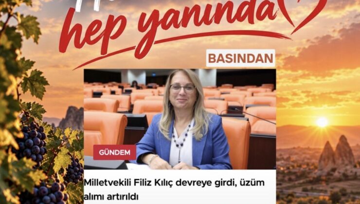 Filiz Kılıç’tan Üzüm Üreticilerine Müjde!